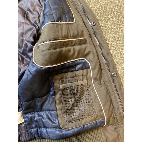 Calvin Klein Mens Ski Bomber Jacket Medium Brown - Picture 5 of 16